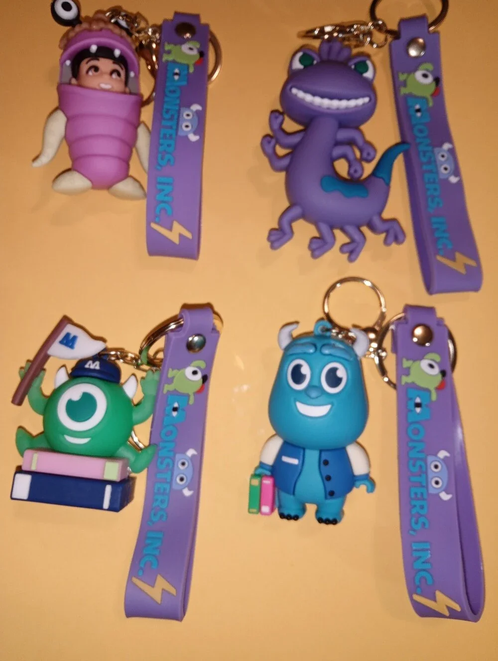 Keychains With The Disney's Characters From Monsters Inc